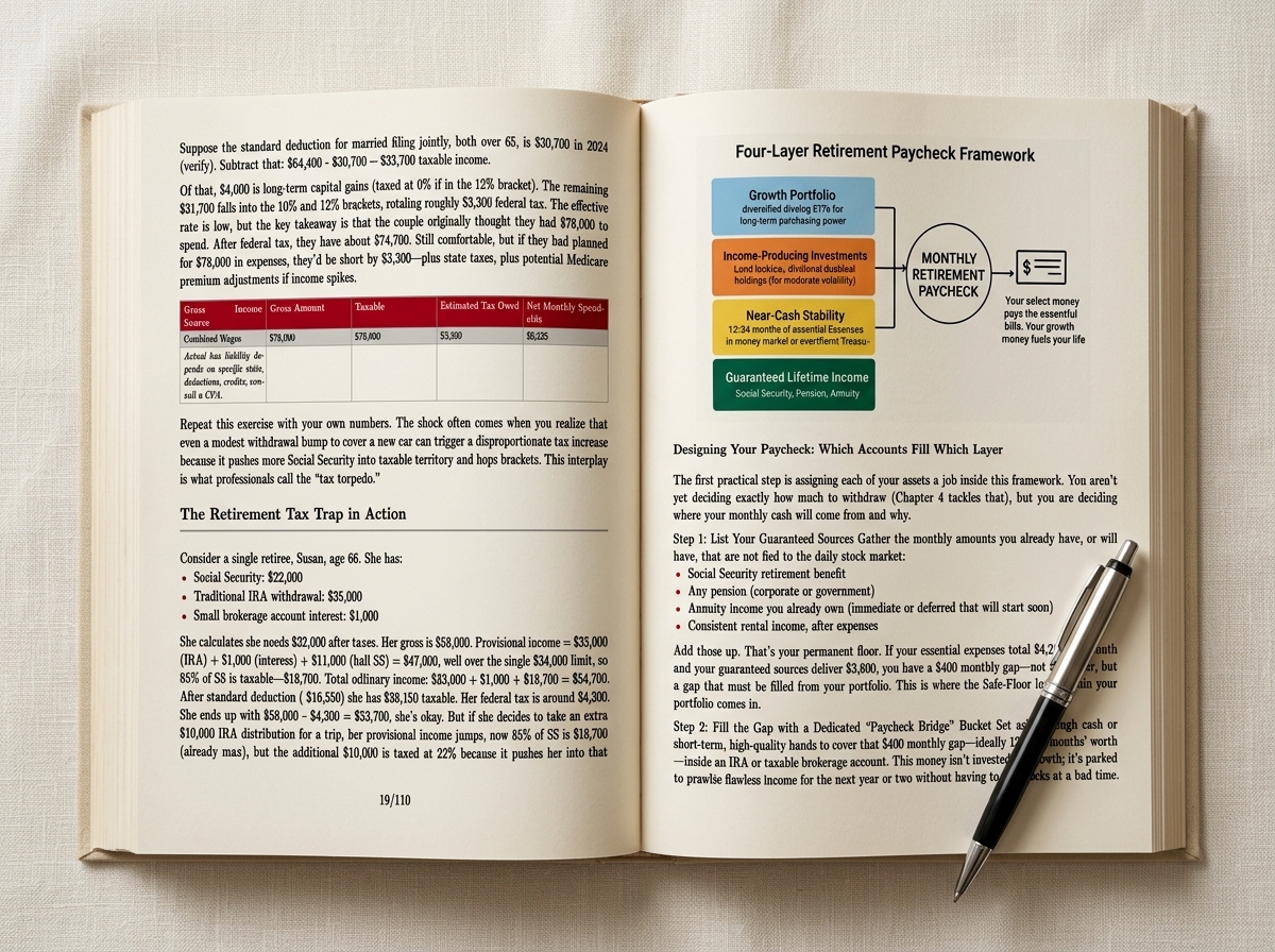 Inside page of the retirement guide