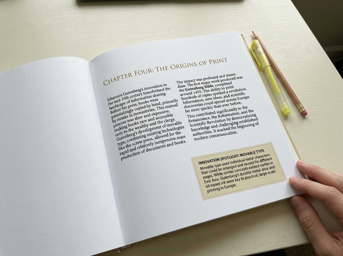 Inside page of the retirement guide